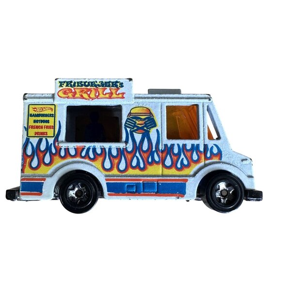 Hot Wheels 1983 Friburgers Grill Food Utility Truck Diecast Good Condition - Picture 2 of 5